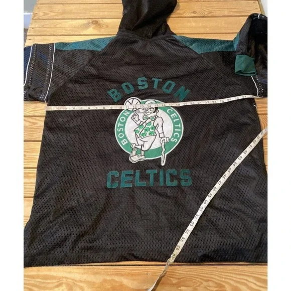 Vintage Hooded Boston Celtics Jacket Size 2XL Men’s Black Full Zip Jerseys